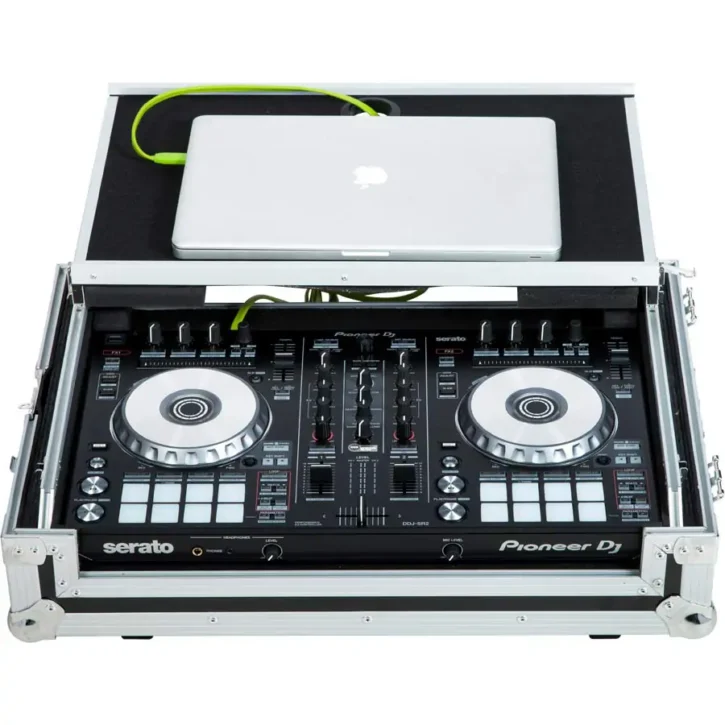 Flight Case Controlador Midi Pioneer DDJ-SR2 Plata (Sopt Ordenador Trolley y Ruedas) - Imagen 4