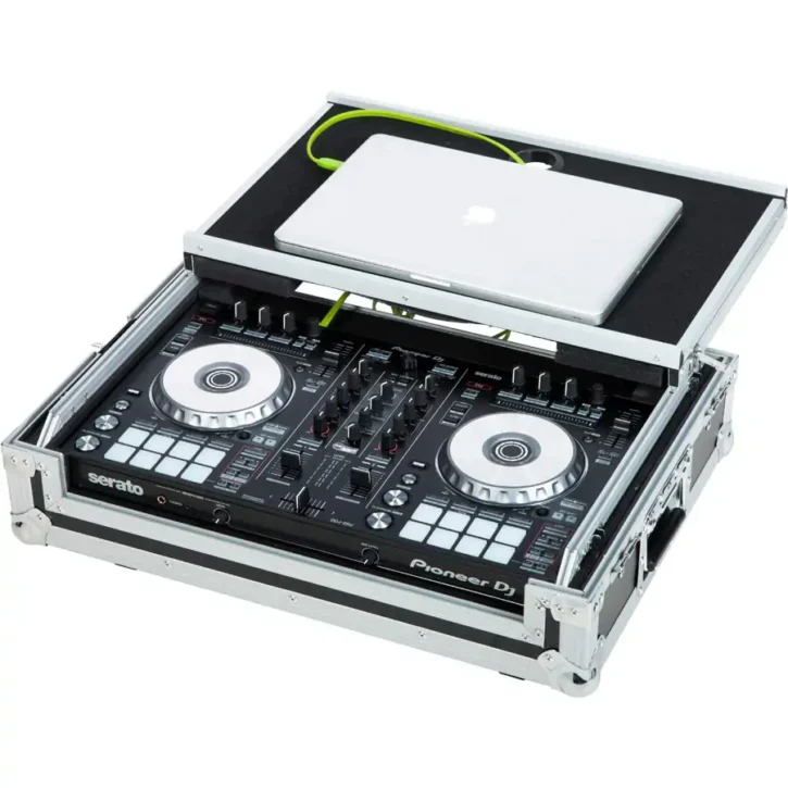 Flight Case Controlador Midi Pioneer DDJ-SR2 Plata (Sopt Ordenador Trolley y Ruedas) - Imagen 5