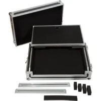 Flight Case NIKONTROL S4/S3Pioneer DDJ-SR2 Plata (Soporte Ordenador Trolley y Ruedas) - Imagen 10