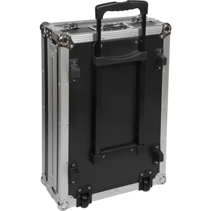 Flight Case NIKONTROL S4/S3Pioneer DDJ-SR2 Plata (Soporte Ordenador Trolley y Ruedas) - Imagen 2