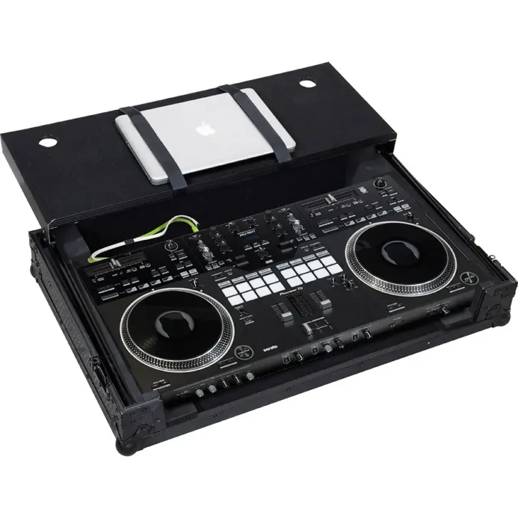 Flight case Controlador Midi Pioneer DDJ-REV7 - REV5 Negra (Sopt Ord y Ruedas) - Imagen 9