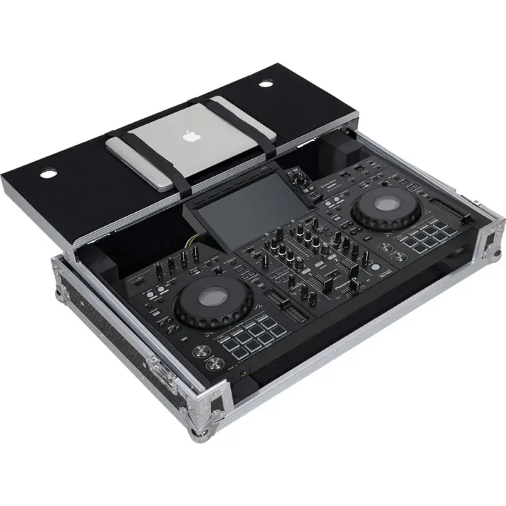Flightcase Aluminio para Sistema Dj Completo Pioneer Dj XDJ-RX3 (Bandeja portátil y ruedas) - Imagen 8