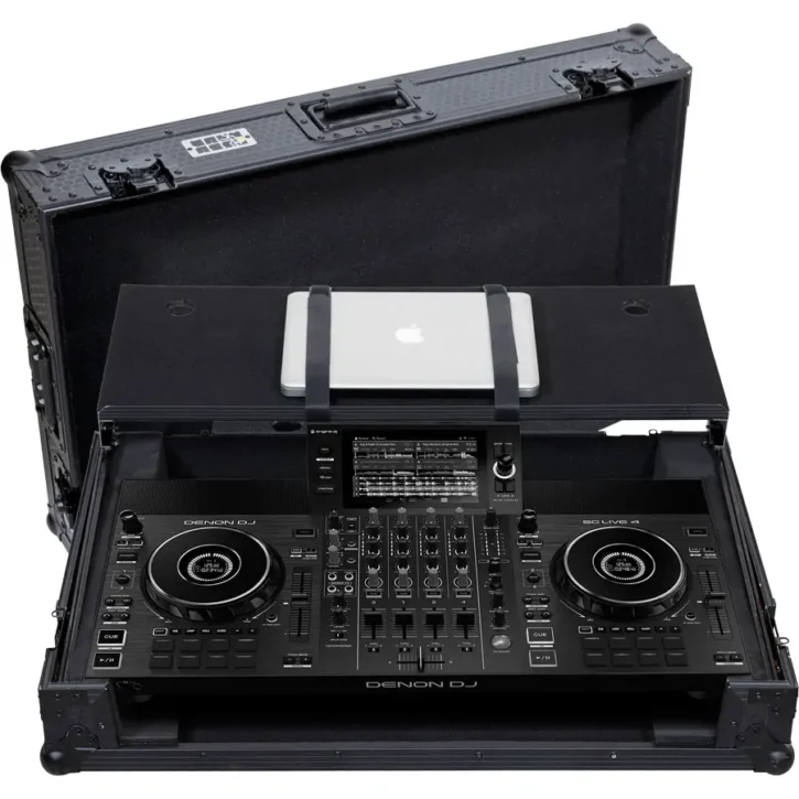 Flight case Sistema DJ Todo en uno Denondj SC LIVE 4 Negra (Sopt Ord y Ruedas) - Imagen 1