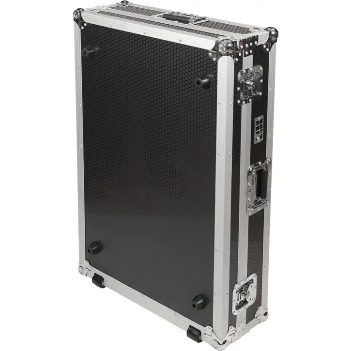 Flight case Bajo perfil para Pioneer XDJ-XZ (Plata) Ruedas - Imagen 2