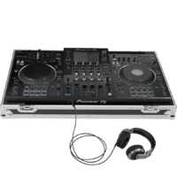 Flight case Bajo perfil para Pioneer XDJ-XZ (Plata) Ruedas - Imagen 3