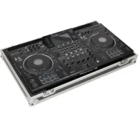 Flight case Bajo perfil para Pioneer XDJ-XZ (Plata) Ruedas - Imagen 4