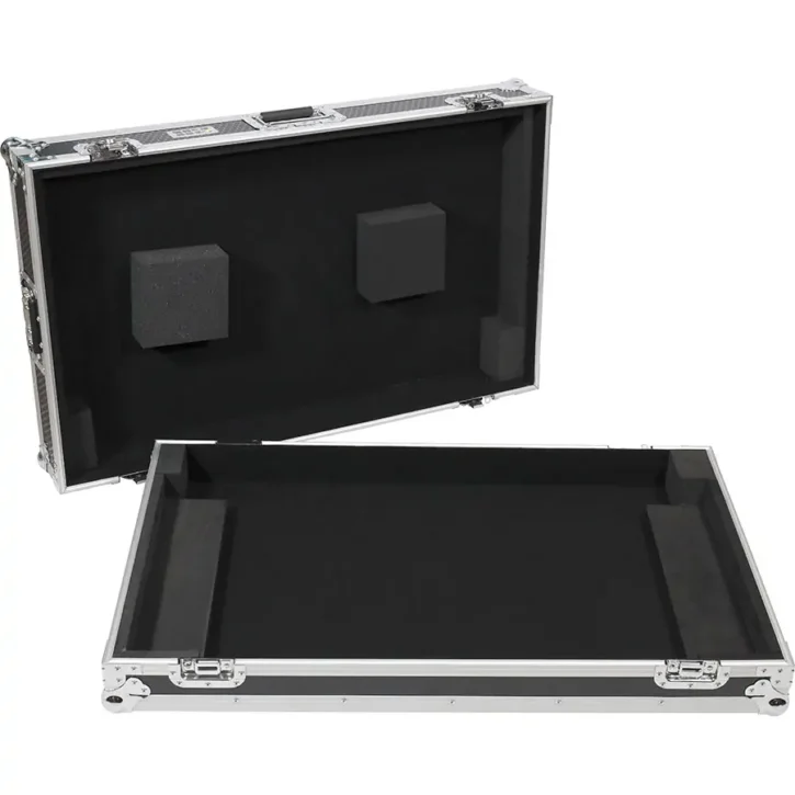 Flight case Bajo perfil para Pioneer XDJ-XZ (Plata) Ruedas - Imagen 7