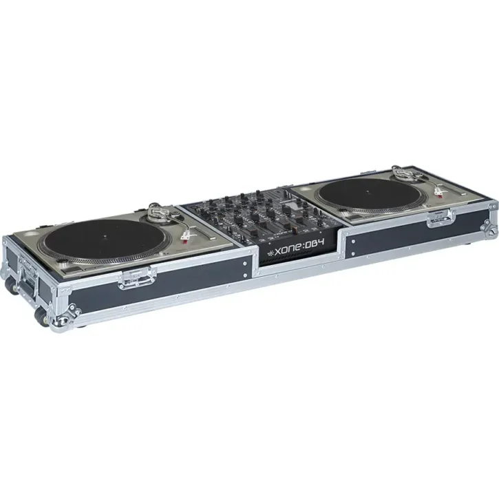 Flight Case Tocadiscos (Normal)/ Pioneer DJM-750MK2 Plata (Ruedas) - Imagen 1