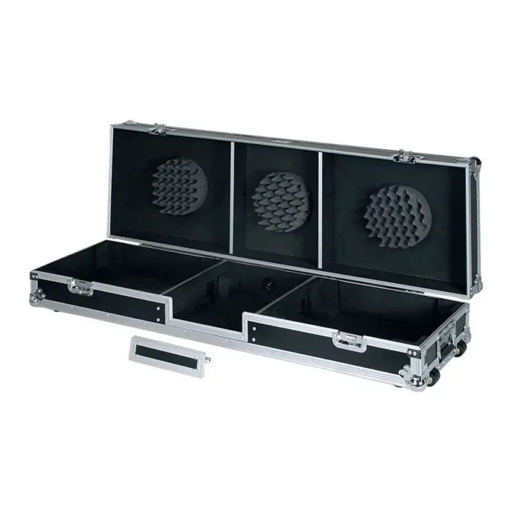 Flight Case Tocadiscos (Normal)/ Pioneer DJM-750MK2 Plata (Ruedas) - Imagen 3