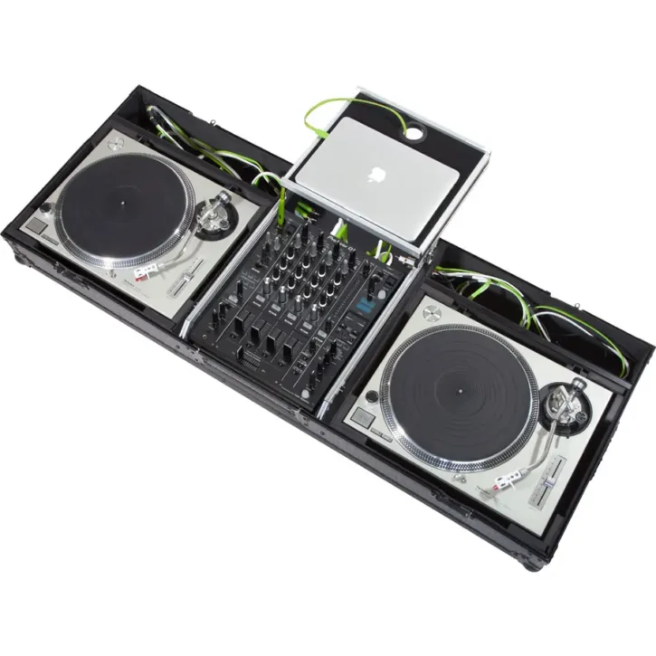 Flight Case Tocadiscos (Normal)/ Pioneer DJM-900NXS2 Plata (Soporte Ordenador y Ruedas) - Imagen 1