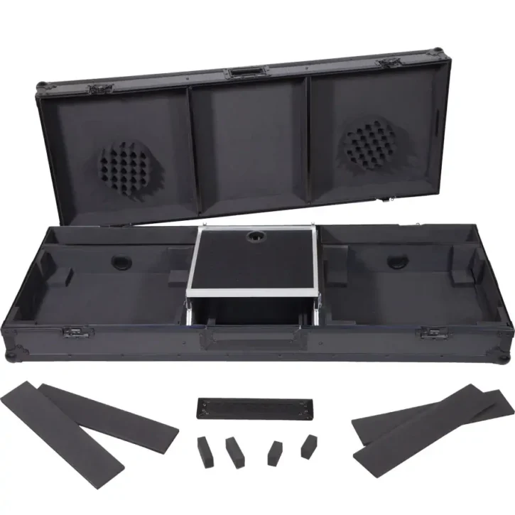 Flight Case Tocadiscos (Normal)/ Pioneer DJM-900NXS2 Plata (Soporte Ordenador y Ruedas) - Imagen 4