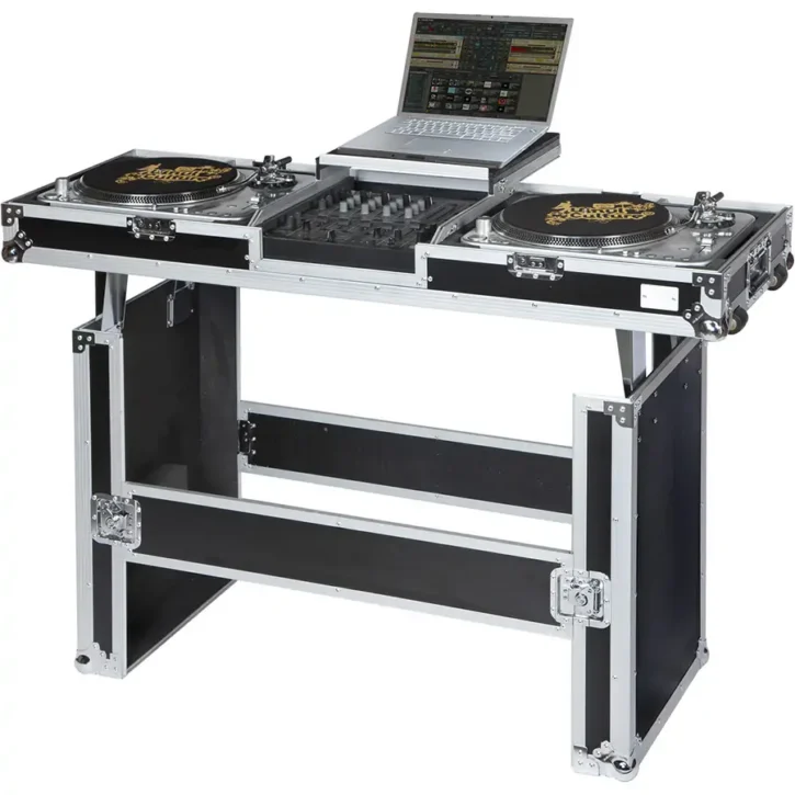 Flight Case Tocadiscos (Normal)/ Pioneer DJM-900NXS2 Plata ( Mesa y Ruedas) - Imagen 1