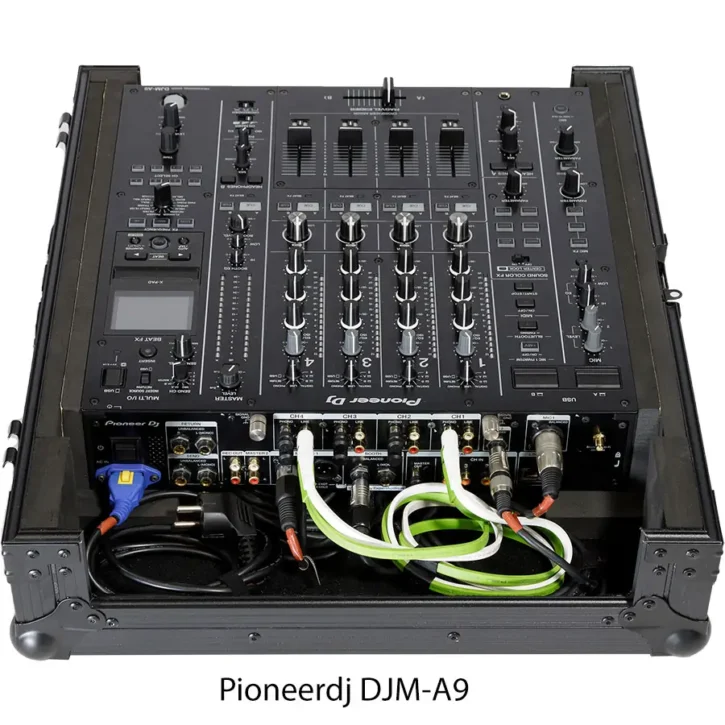 Flight Case Multi formato Mixer Pioneer DJM-A9 & DJM-V10 Negro - Imagen 10