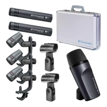 Sennheiser e 600 Series Drumpack III Kit de micrófonos de batería — accesorios incluidos