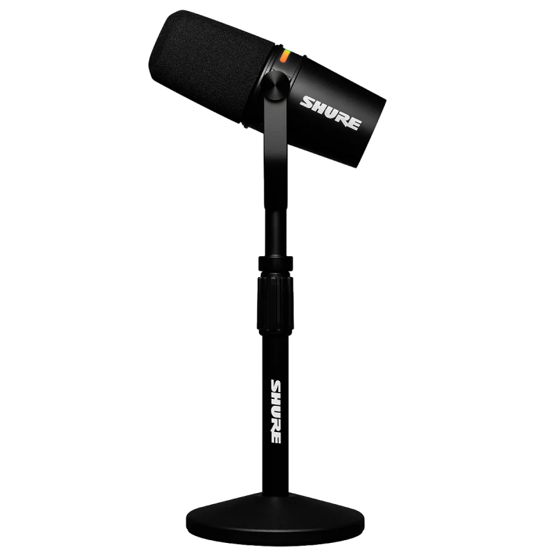 shure-m7v-k-soporte-lateral-stand-mesa Shure MV7PLUS-K-BNDL — vista lateral