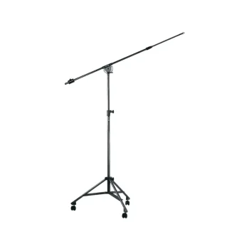Soporte Micrófono Jirafa Teléscopica Studio Gran Longitud (Con Ruedas)