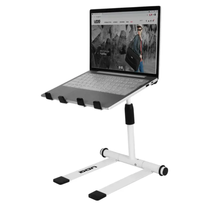 UDG U96111Wh Height Adjustable Laptop Stand Blanco - Imagen 1