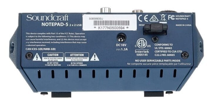 Soundcraft Notepad-5 - Imagen 5