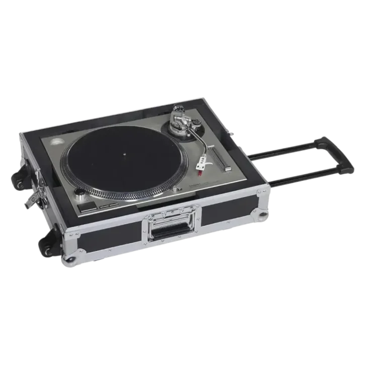 Flight Case Multi Formato Tocadiscos (Trolley + Ruedas) Plata - Imagen 1