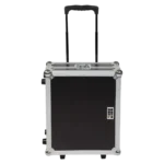 Flight Case Multi Formato Tocadiscos (Trolley + Ruedas) Plata