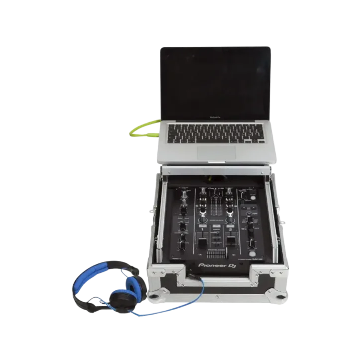 Flight Case Flight Case Multi formato CDJ/MIXER 10" Plata (Soporte Ordenador) - Imagen 1