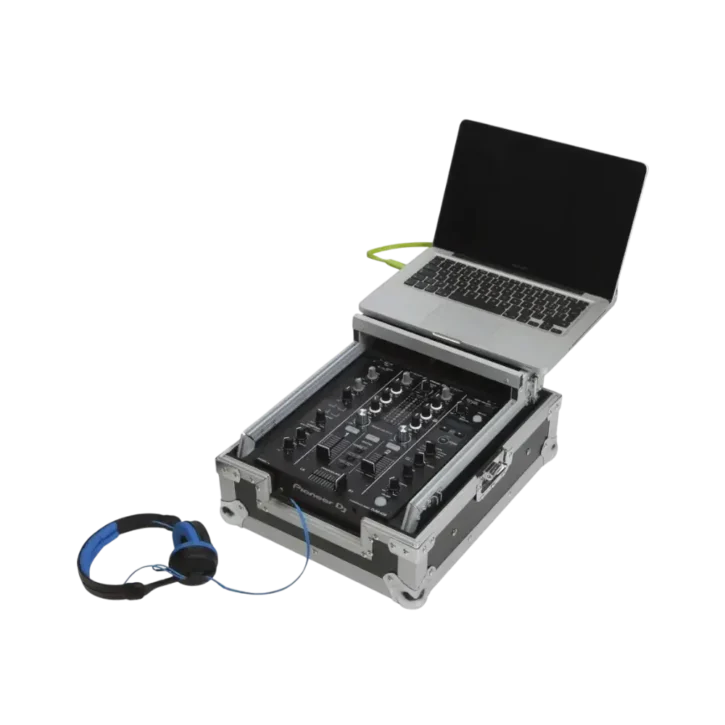 Flight Case Flight Case Multi formato CDJ/MIXER 10" Plata (Soporte Ordenador) - Imagen 8
