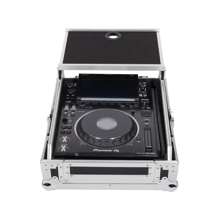 Flight Case Multi formato CDJ/MIXER 12" PLUS Plata (Soporte Ordenador) - Imagen 1
