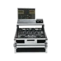 Flight Case Rack DJ 19" / 10U Plata (Soporte Ordenador)