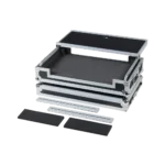 Flight Case Pioneer DDJ-800/ DDJ-SX3 Plata (Soporte Ordenador Trolley y Ruedas) - Imagen 11