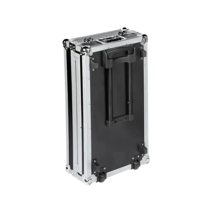 Flight Case Pioneer DDJ-800/ DDJ-SX3 Plata (Soporte Ordenador Trolley y Ruedas) - Imagen 8