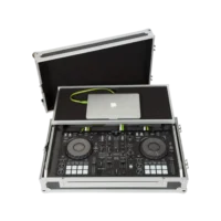 Flight Case Pioneer DDJ-800/ DDJ-SX3 Plata (Soporte Ordenador Trolley y Ruedas) - Imagen 6