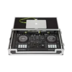 Flight Case Pioneer DDJ-800/ DDJ-SX3 Plata (Soporte Ordenador Trolley y Ruedas) - Imagen 4