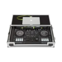 Flight Case Pioneer DDJ-800/ DDJ-SX3 Plata (Soporte Ordenador Trolley y Ruedas) - Imagen 4