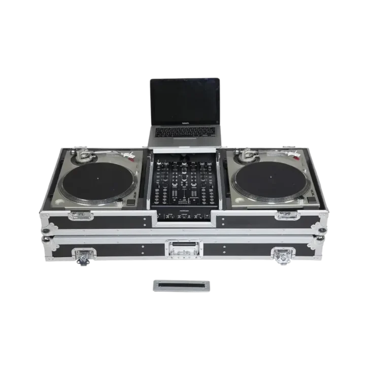Flight Case Tocadiscos (Batalla)/ Pioneer DJM-S9 or NI KONTROL Z2 Plata (Soporte Ordenador y Ruedas) - Imagen 9