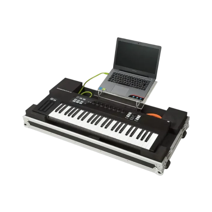 Flight case para teclado midi 49 teclas (Soporte Ordenador y Ruedas) - Imagen 6