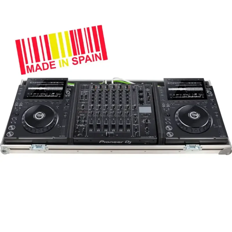 Maleta-Flightcase-CDJ3000x-DJMv10-DJMA9-WC-V103000X-ESP_7 Flight Case para Set CDJ3000X y DJMV10/A9 Imagen 1