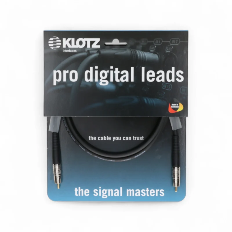 Cable-Klotz-D7-SPDIF-01.0 Cable digital SPDIF/RCA coaxial 1m RCA RCA negro Imagen 1