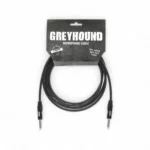 Cable de audio Greyhound balanceado 06m Jack 635mm 3p - Jack 635mm 3p negro