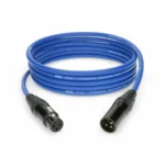 Cable de micrófono profesional M1 5m XLR 3p hembra/macho Neutrik azul - Imagen 5