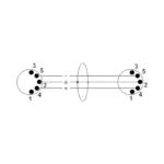 Cordial Cable MIDI 3m 5 pin - Imagen 2