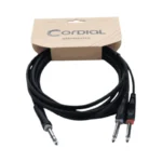 Cable Y jack estéreo macho / 2 jacks mono macho 3 m - Imagen 3