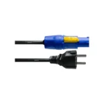 Cable PowerCON/Schuko 1,5m, 3x1,5mm², 16A, 250V