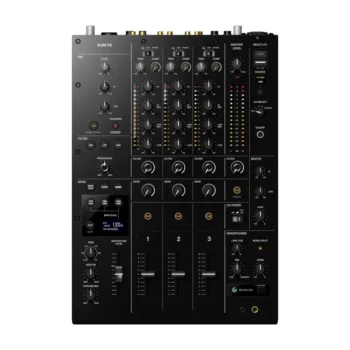 Mesa de mezclas AlphaTheta DJM-V5: vista superior de los canales y controles