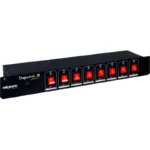 Regleta con interruptor Dispatch de 8 canales enracable