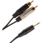Cable Audio minijack st - 2 RCA - 2 metros - Imagen 3
