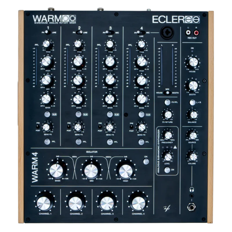ecler-dj-warm4-top-cenital Ecler Warm 4 Dj Mixer rotatoria Imagen 1