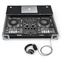 Flight Case Rane PERFORMANCE/FOUR - Plata (Soporte PC y Ruedas)