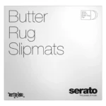 Serato Butter Rug Slipmat 12" Blanco con Logo Negro - Imagen 2