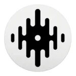 Serato DJ Logo Slipmats Black on White