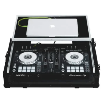 Flight case Walkasse para Pioneer DDJ-SR2 con trolley y ruedas (negro)